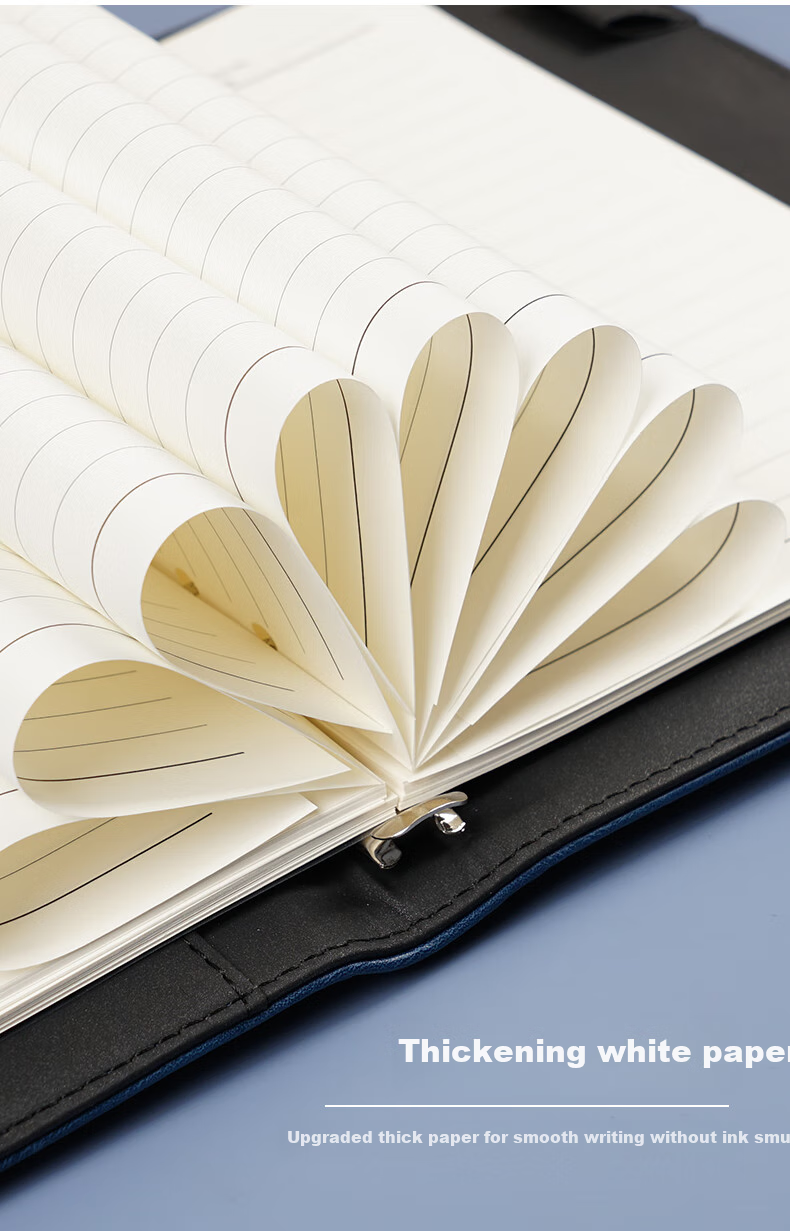 Weimei A5 Loose-Leaf Notebook with Built-In Multifunctional Power Bank, Wired Charging, Customizable Logo, Thickened Journal, Replaceable Pages, High-End Business Gift, Teacher's Day Gift for Teachers, Notebook 9