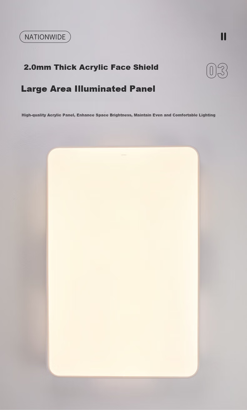 CHNT Ceiling Light, Living Room Main Light, Dimmable, Simple Cream Style LED Bedroom Lighting Set, 108W 9