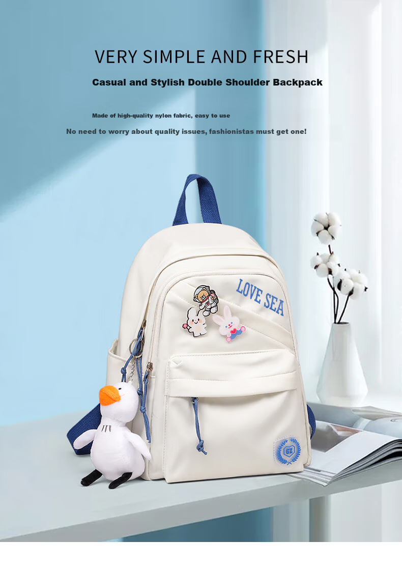 Aiqinghai Backpack for Women, School Bag for Primary And Middle School Students, Children's Fashionable Versatile Small Backpack for Elementary to College Students, Grades 1-3 1