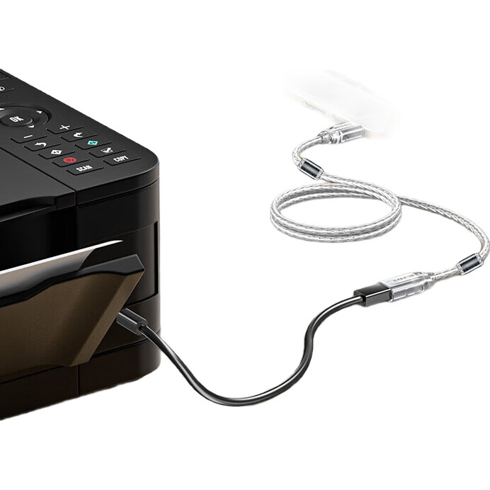 Кабель-удлинитель SAMZHE USB 2.0 AM/AF, 1.5 метра, прозрачный белый, UK-515
