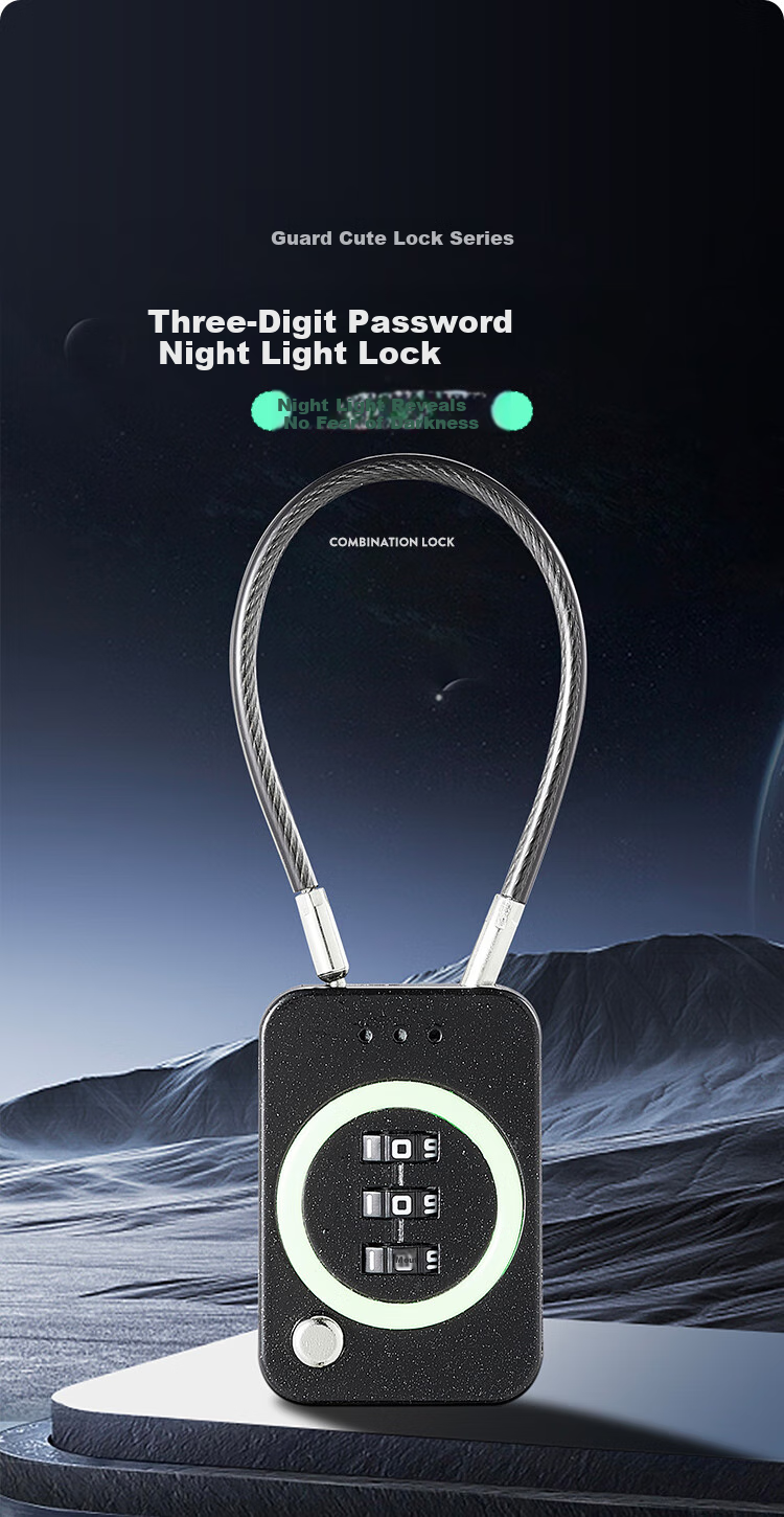 GUTE Three-Digit Combination Padlock for Backpacks, Luggage, Outdoor Waterproof Rust-Proof Lock for Suitcases, Dormitory Lockers, Gym Lockers And Storage Cabinets 1