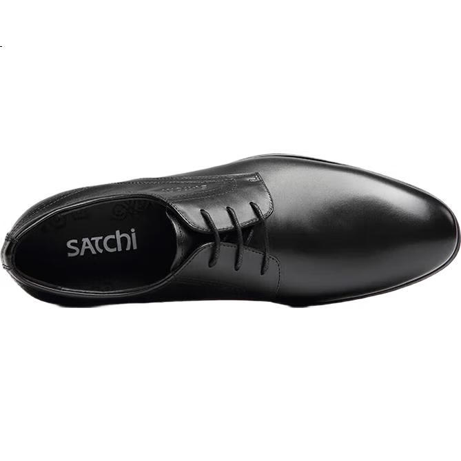 Мужские классические кожаные туфли SATCHI, деловые, для работы, свадьбы, черные, размер 44