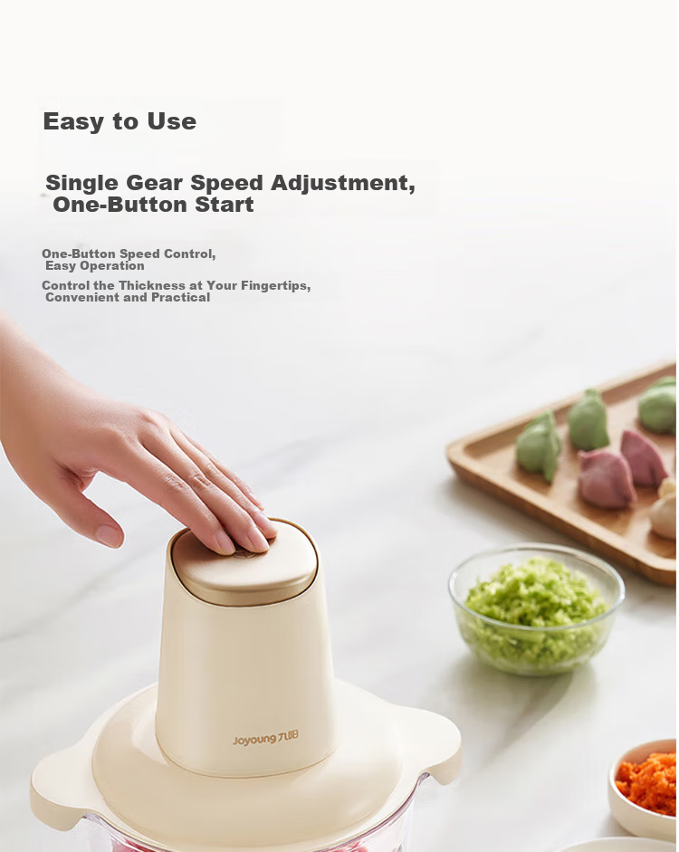Joyoung Home Use 2.2L Electric Meat Grinder, Multifunctional Food Processor, Mincing Machine for Dumpling Filling And Garlic Paste, Stainless Steel S22-LA355 5