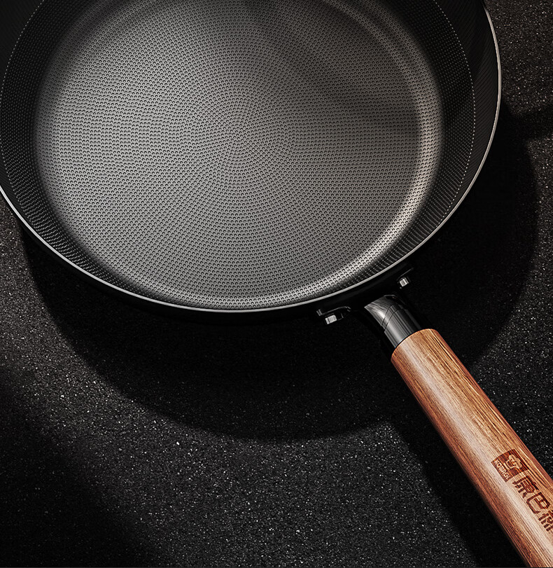 Kambach 26CM Non-Stick Frying Pan, Coating-Free Iron Skillet for Eggs, Steak, and Breakfast 3