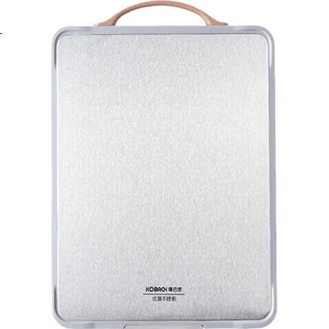 Разделочная доска KBH KBH Antibacterial Stainless Steel Cutting Board, Толстая, нескользящая, антибактериальная, двусторонняя, 40x28x1.8 см