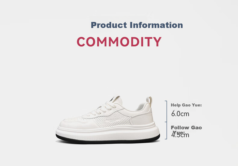 U.S. POLO ASSN. Men's Shoes, Spring And Summer New Style Breathable White Sneakers, Outdoor Casual Shoes for Men, Soft-Soled Lightweight Skateboard Shoes for Me 6