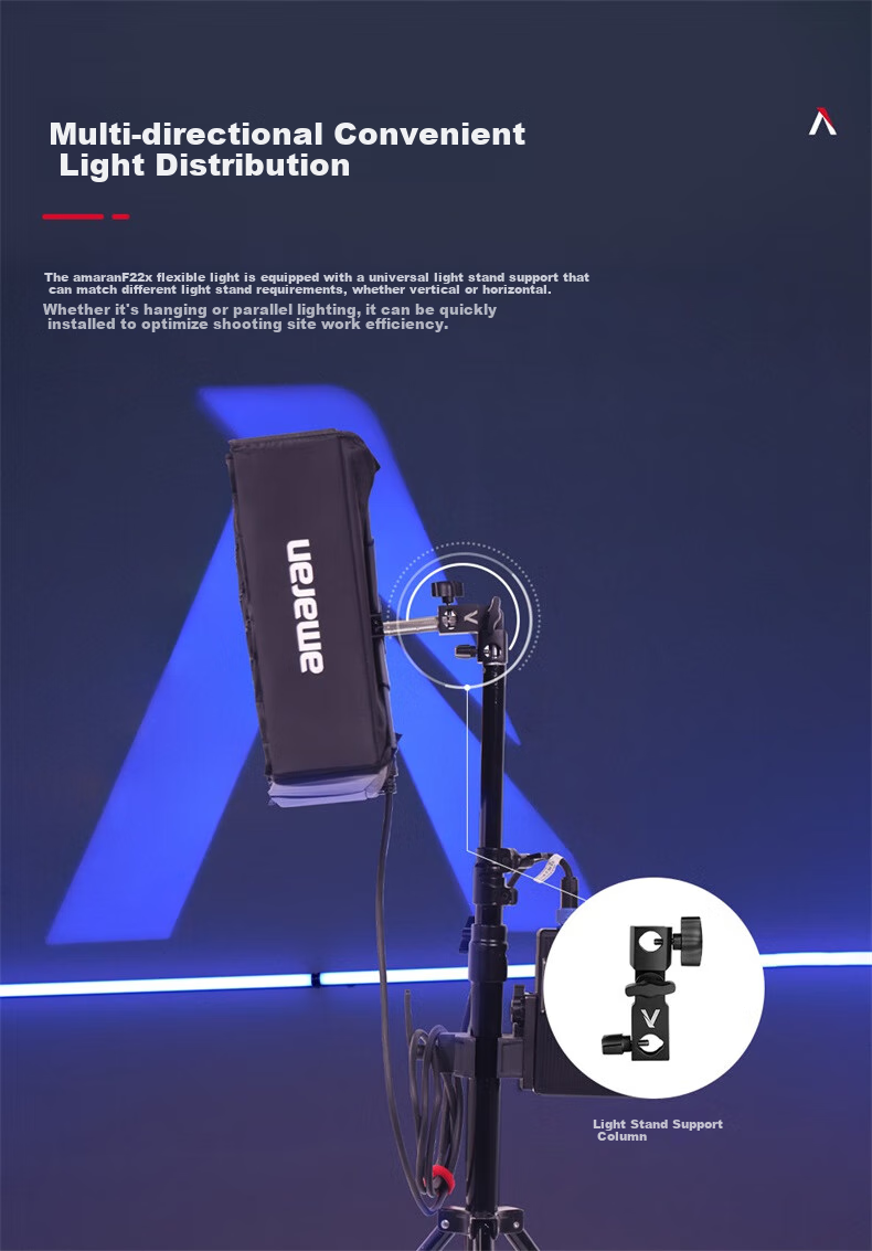 Aputure F22c Roll-Up Light, Live Streaming Fill Light, Photography And Videography Outdoor Studio Light, Professional Photography Light, Flexible Foldable Full-Color Fill Light 10