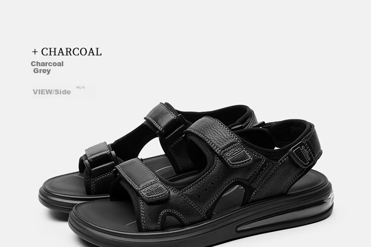 Goldlion Men's Sandals, Lightweight And Soft Casual Shoes, Comfortable And Durable Beach Shoes G596320255TRF Charcoal Gray Size 39 11