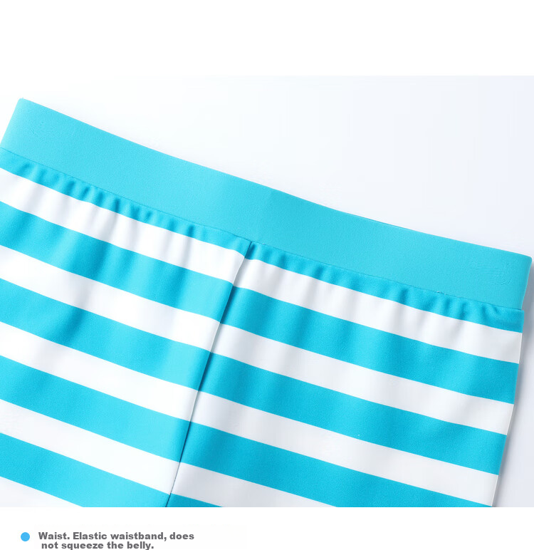 Annil Boys' Two-Piece Swimsuit Set, Summer 2023, Cyan Blue, Size 150 12
