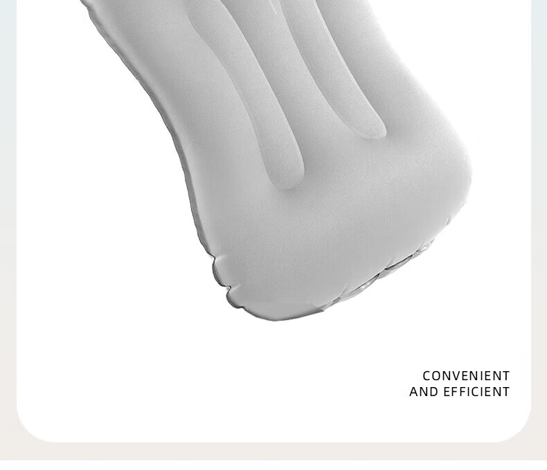 Etravel Inflatable Travel Lumbar Pillow Portable Press-to-Inflate Waist Support Cushion Green 7