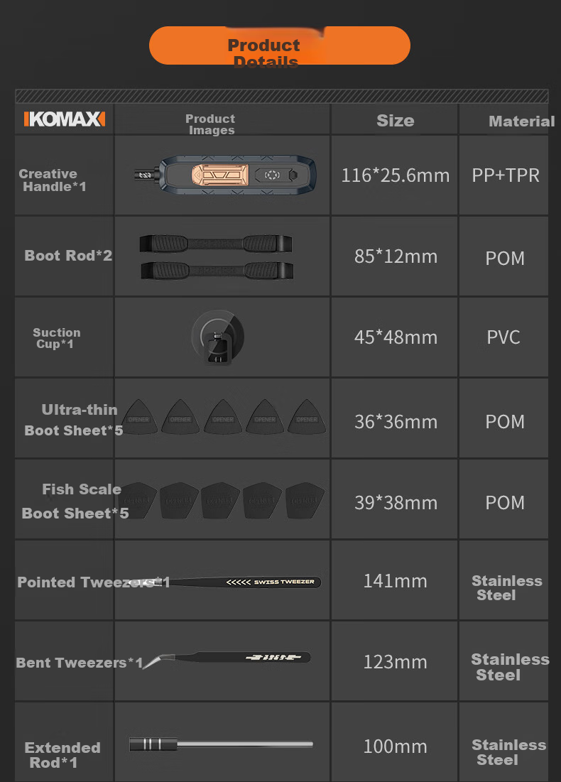 KOMAX Precision Screwdriver Set, Laptop Disassembly Tools, Complete Set of Phillips, Flathead, Hexagonal And Torx Magnetic Screwdrivers 19