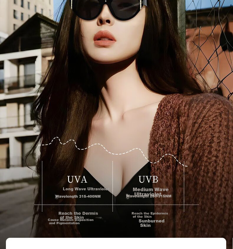 Cuntiandaofu Cat Eye Sunglasses, Vintage Square Face Large Frame Integrated High-End Look, Beige Frame with Dark Gray Lenses 12