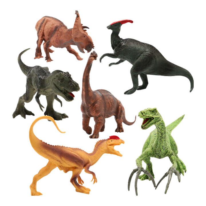 Babamama Children's Dinosaur Toy, Soft Rubber Dinosaur Model, Dinosaur World Jurassic Tyrannosaurus Rex Set, Baby Animal Realistic Model Toy, Large Size, for Boys Aged 3-6 And Girls, Birthday Gift