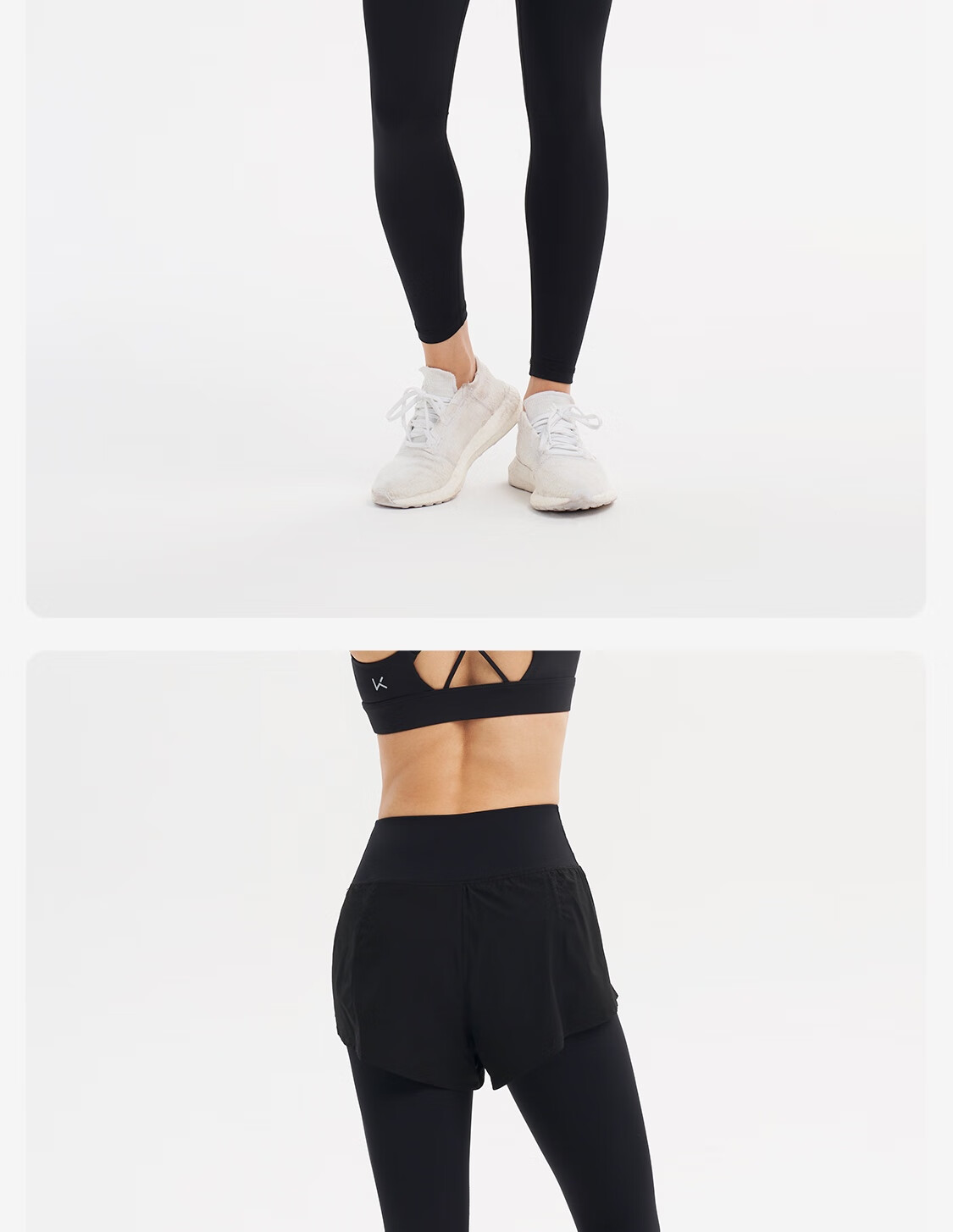 Keep Women's Summer Sports Fitness Yoga Pants Five-Point Fake Two-Piece Hip-Lifting Slim Running Training Pants 4185 18