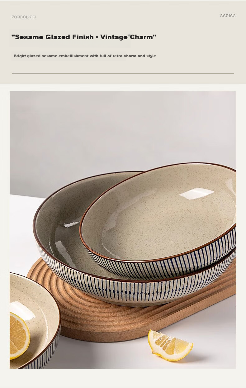 JIWUSENLIN Ceramic Bowl Large Serving Bowl for Sauerkraut Fish, Boiled Fish, And Home-Style Blood Stew, Restaurant-Style Bowl, 12 Inches 4