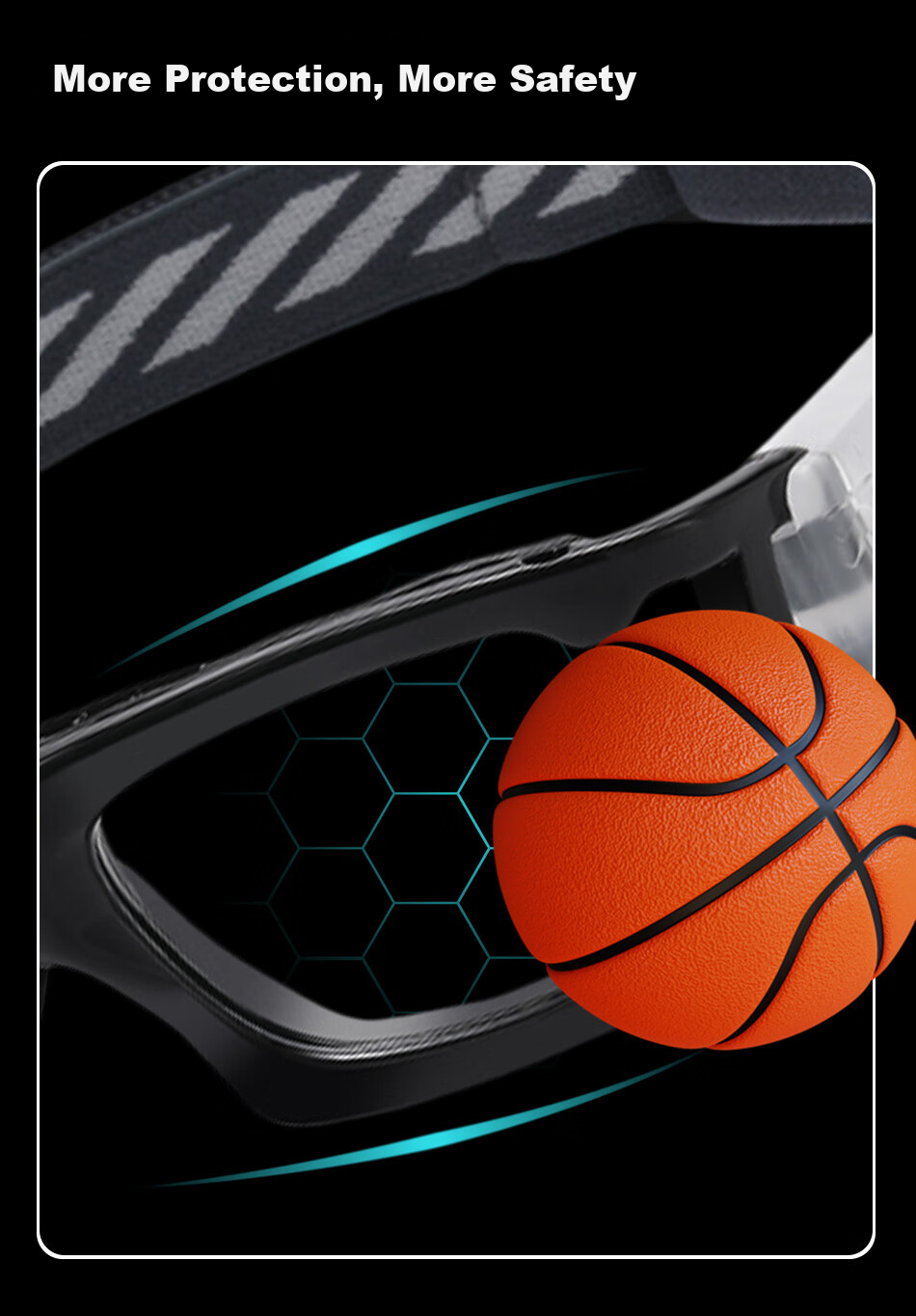 SooGree Sports Glasses for Nearsightedness, Soccer Goggles, Basketball Glasses, Anti-Fog Competition Glasses Frame, Prescription Available 4