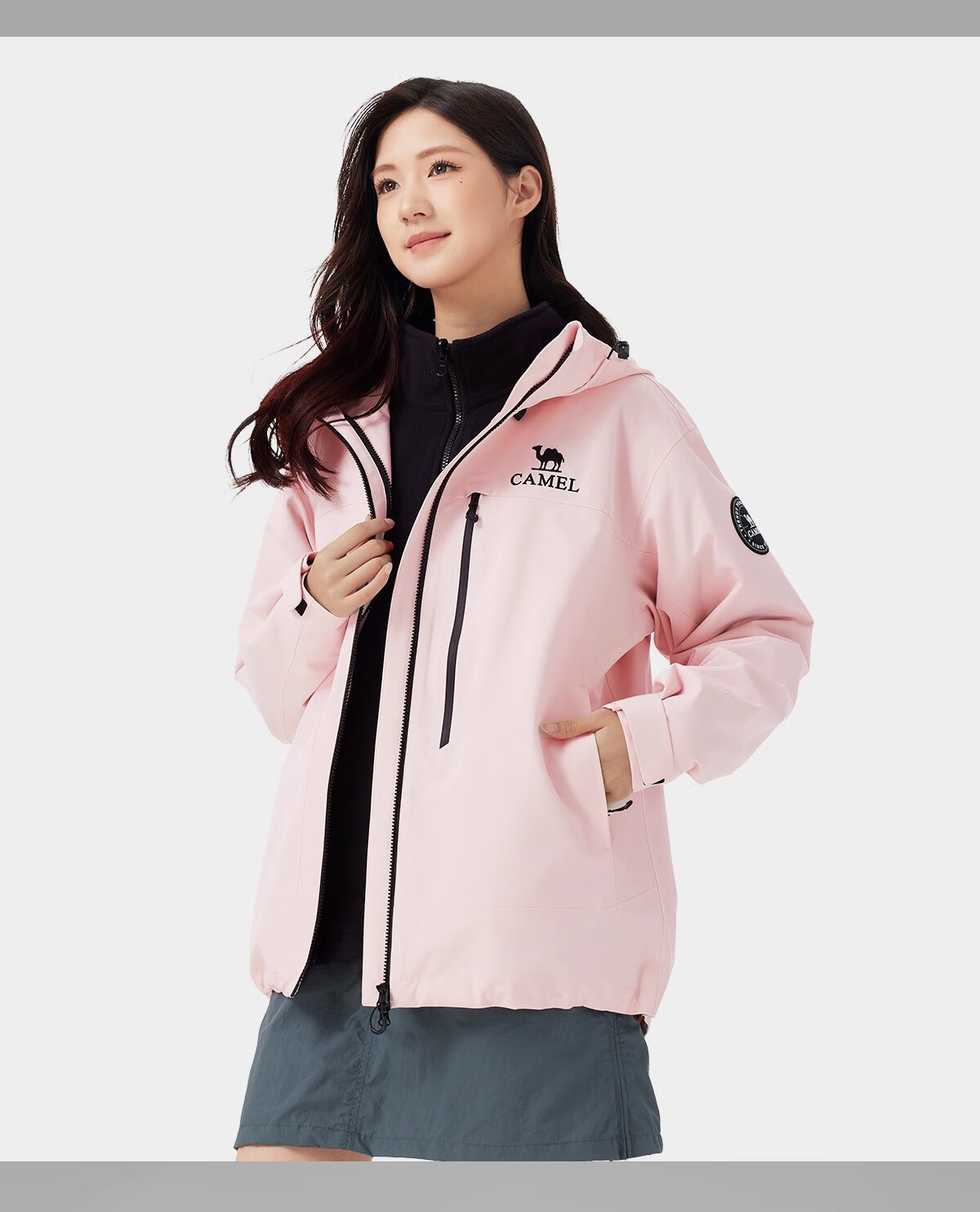 CAMEL [Wang Junkai Edition] Women's King Kai Armor Z Series 3-in-1 Unisex New Outdoor Jacket 23