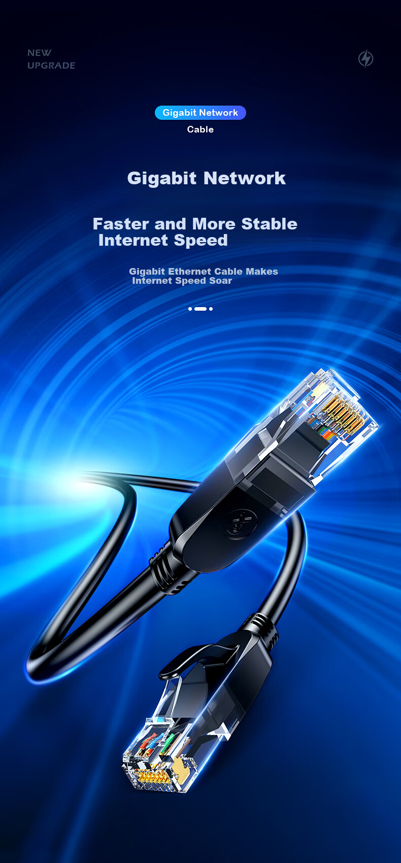 BIAZE CAT6 Ethernet Cable, Black, 28 Meters, Gigabit High-Speed Network Broadband Cable, Category 6 Engineering And Home Computer Router Monitoring Cable, CAT6 Eight-Core Twisted Pair Finished Patch Cord 2