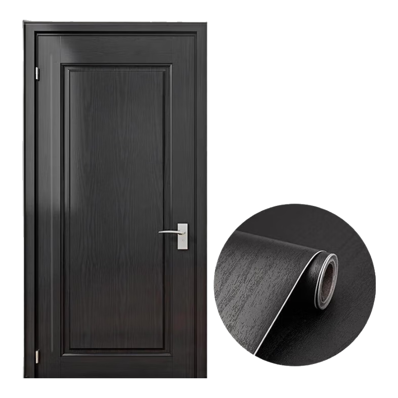 Xinuo Door Sticker Wood Door Renovation Self-Adhesive Full Door Covering Entry Door Color Change Film Renovation Old Door Full Wrap Wood Grain Sticker
