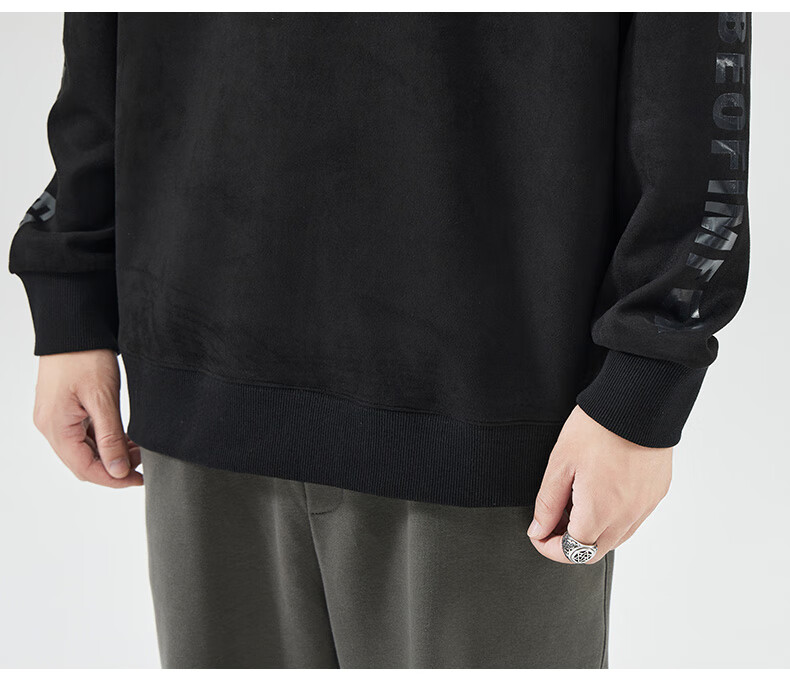 JEEP SPIRIT Men's Sweatshirt Jacket, Long-Sleeve T-Shirt, Men's Clothing for Autumn And Winter, Casual Base Layer, High-End American-Style Top 10