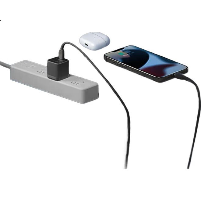 Сетевое зарядное устройство BULL PD20W GNV-AF120 для Apple iPhone 15/14/13/12/11/X/8, быстрая зарядка 20 Вт, черный