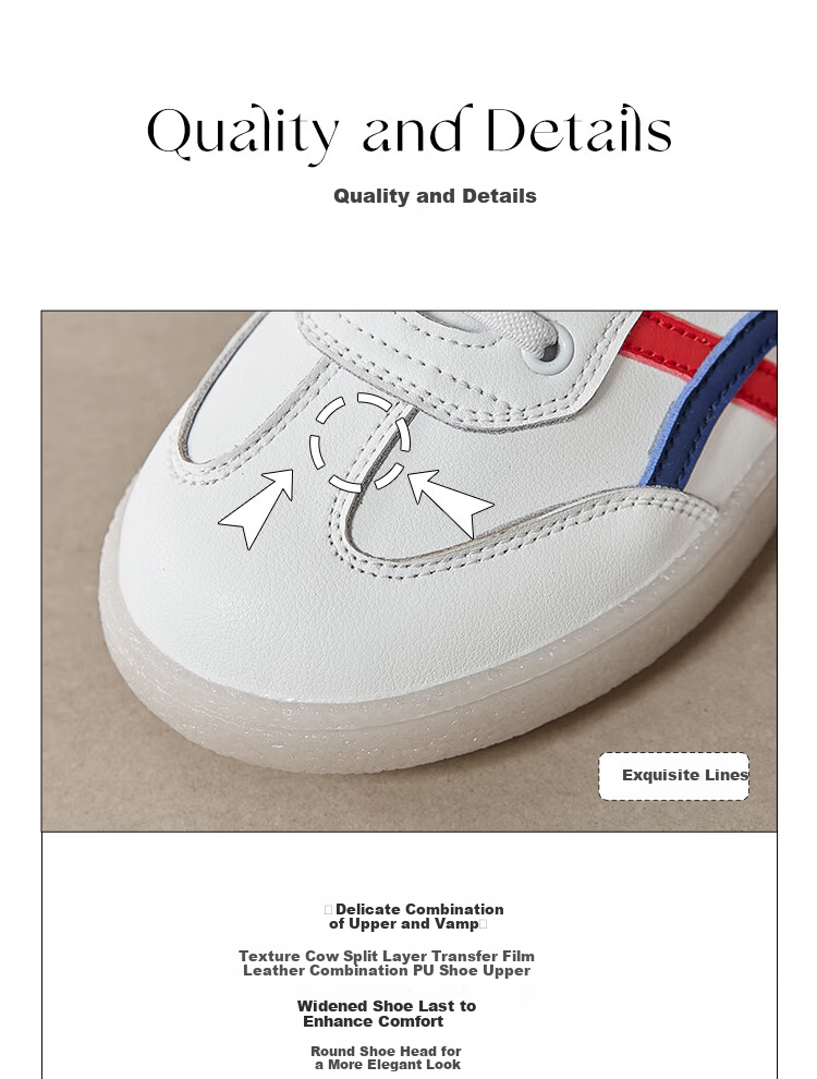 ZHR Casual Shoes, Lightweight And Breathable, Spring And Autumn Flat White Sneakers, Trendy Retro Training Shoes for Women, A67P, White And Blue, Size 37 6