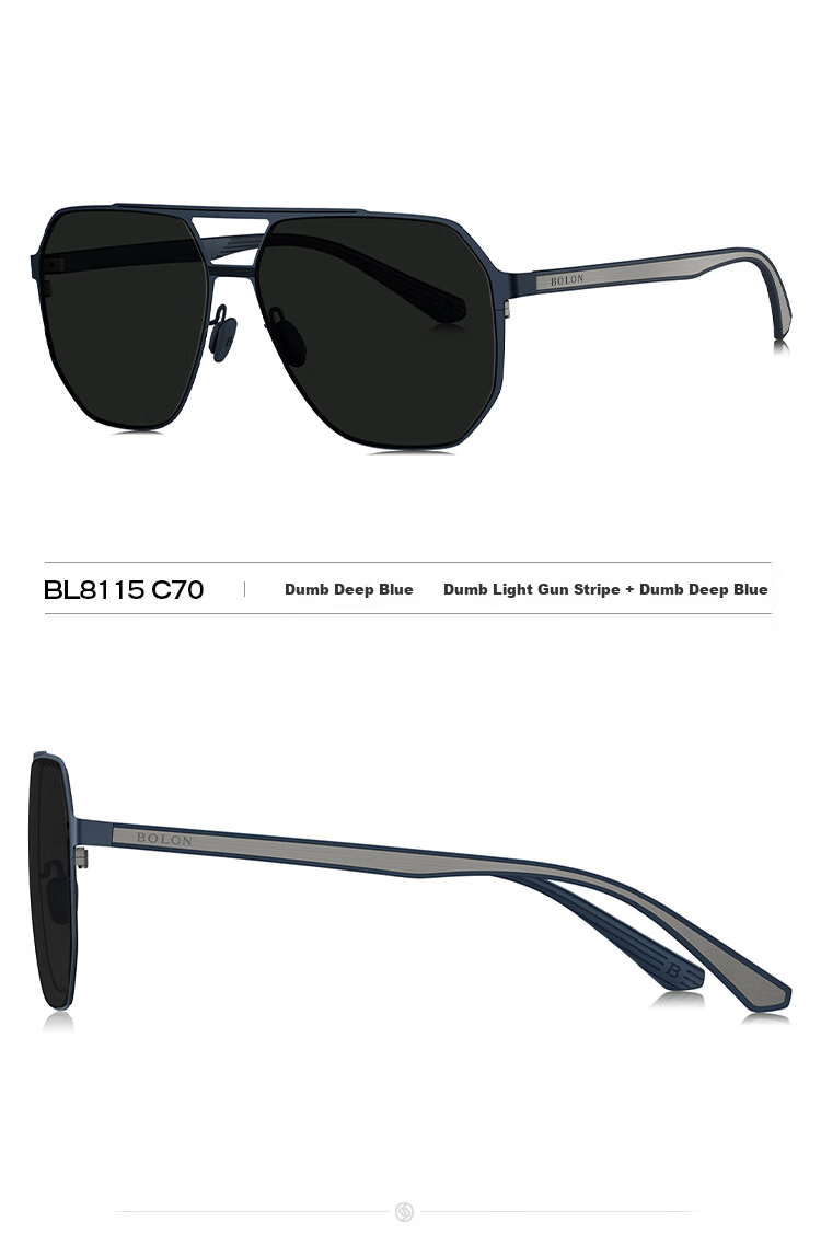 BOLON Eyeglasses, Aviator Large Frame Polarized Sunglasses, UV Protection for Driving And Fishing, Trendy Men's Sunglasses, BL8115D11 7
