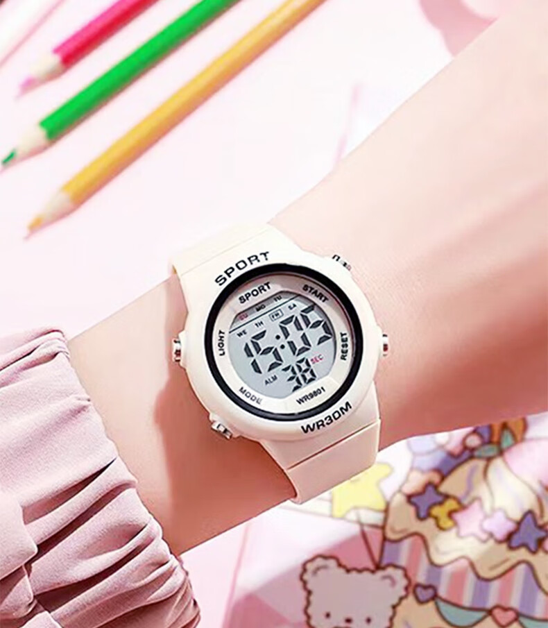 YAJIA Digital Watch Waterproof Multifunctional Sports Student Watch for Kids Teens Fashion Ins Style 14