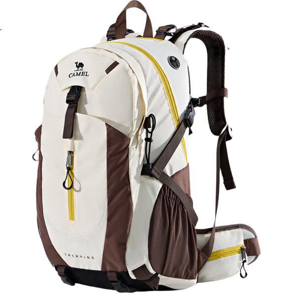CAMEL Outdoor Professional Hiking Backpack, Large Capacity Travel Bag, Trekking And Climbing Backpack for Men And Women, Recycled Gray