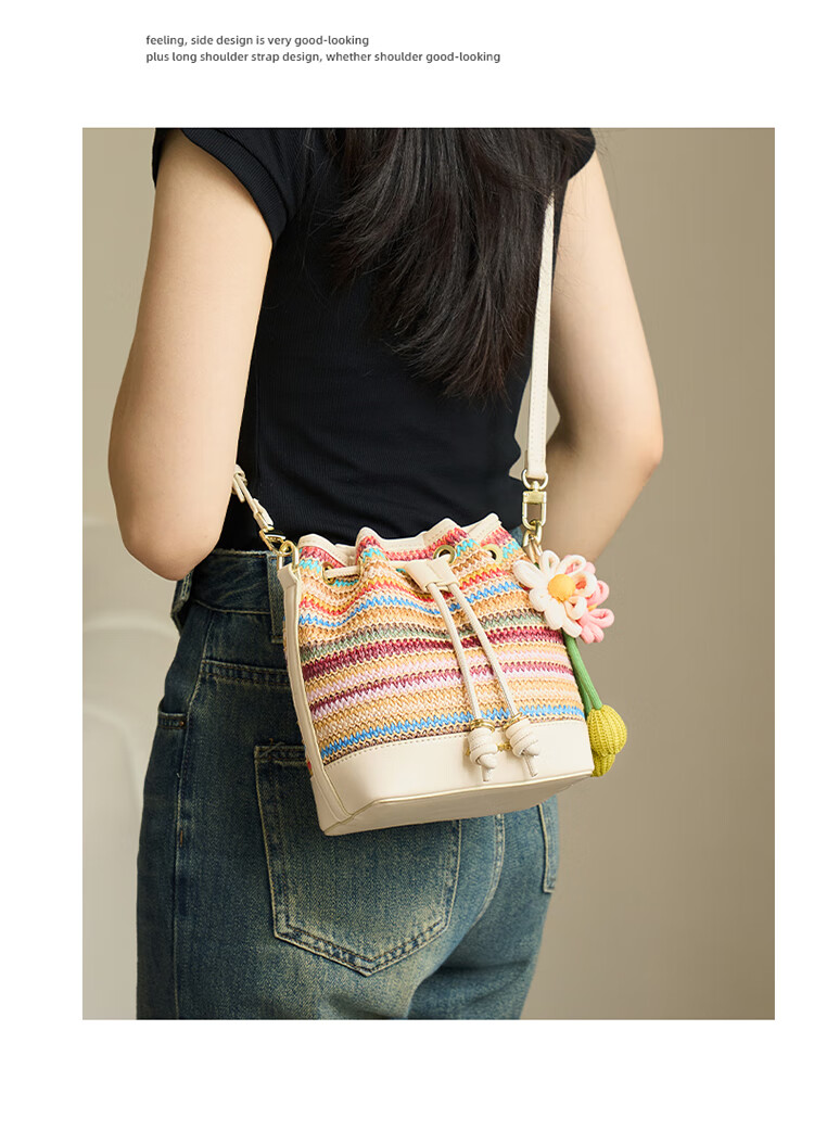 Aokang Women's Handbag, Bucket-Style Luxury Tote Bag, Light Luxury Crossbody Shoulder Bag, Birthday And 520 Gift for Girlfriend Or Wife 13