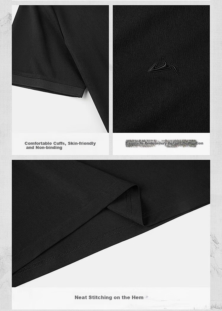 HLA Short-Sleeve Polo Shirt for Men, Shan Bu Zai Gao Series, Moisture-Wicking And Quick-Drying Short Sleeves for Men in Summer 15