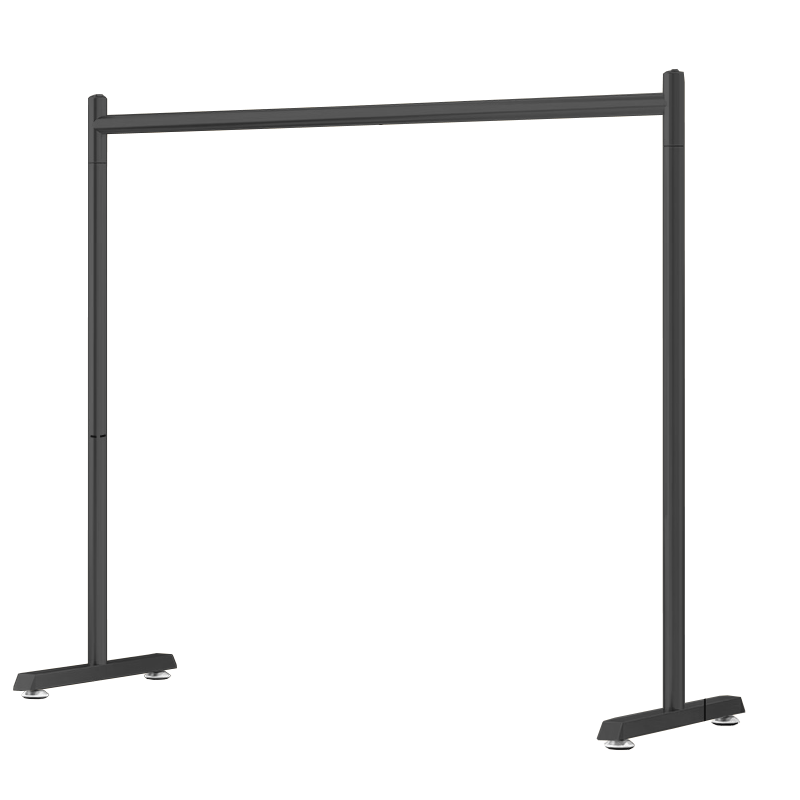 Jingjiayi Floor Clothes Drying Rack Balcony Clothes Rod Bedroom Home Dormitory Hanger Black Foot Nails 150cm