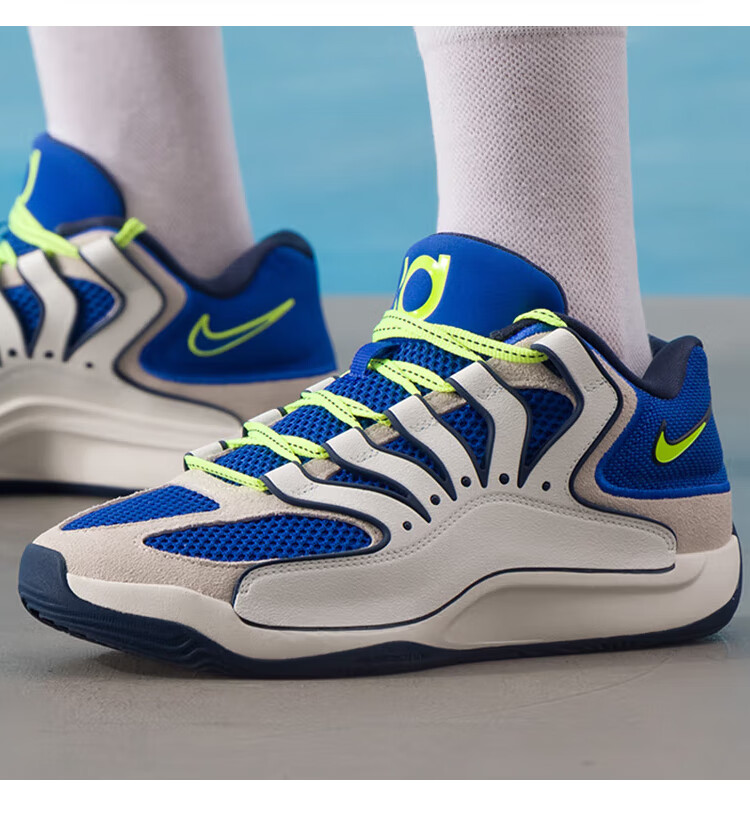 NIKE Men's Casual Shoes, KD18 EP Sneakers, HV1991-400 Blue/navy, Size 40 2