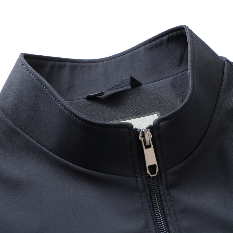 TUCANO Jacket for Men, Spring And Autumn Stand-Collar Business Casual Executive Coat, Fashionable Versatile Comfortable Outerwear for Men, Khaki M
