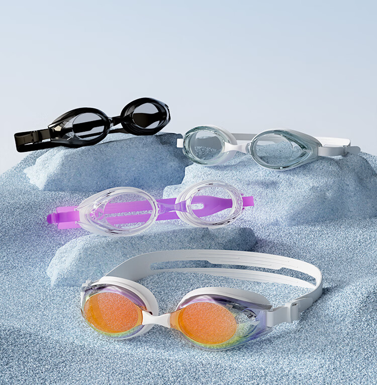 LI-NING 2025 New Waterproof Anti-Fog Men's HD Swimming Goggles Professional Training Women's Swim Glasses 6