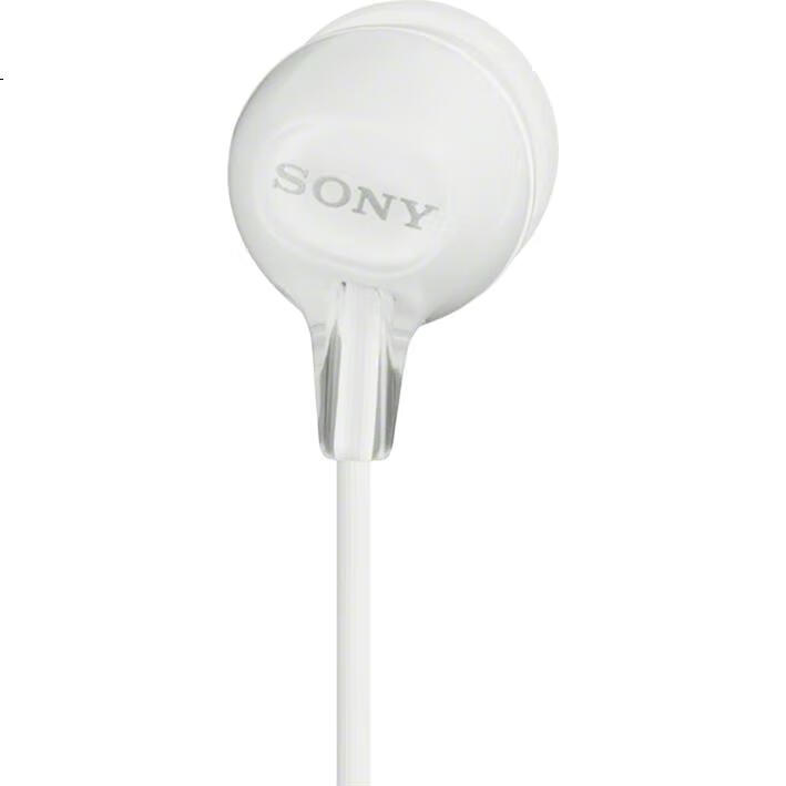 Проводные наушники SONY MDR-EX15LP, внутриканальные, совместимы с мобильными телефонами и компьютерами, белые