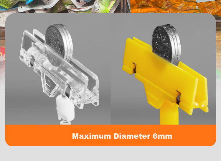 DSB Dishi Yellow Thumb Clip Explosion Sticker Clip Price Tag Food Fruit POP Advertising Clip Double-Headed Clip Product Pricing Clip 17*9cm 10 Pieces AC-161 5