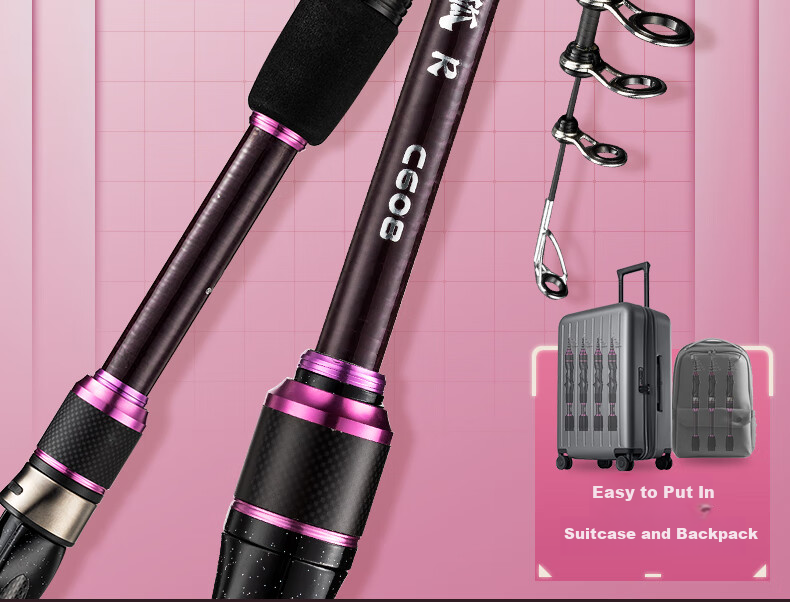 Weilianmeng 1.5-Meter Straight Handle Jihu R Ultra-Short Telescopic Lure Rod, Micro Lure Rod, Sliding Rod, Fishing Pole 2