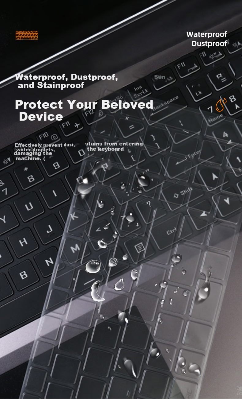 Jiasu Compatible with Shenzhou Zhanshen Z7-TA7NP Z7/Z8-DA7NP/Z8-DA7NT/G8 15.6-Inch Gaming Laptop Keyboard Cover, Thin Invisible Protective Film for Keyboard 2