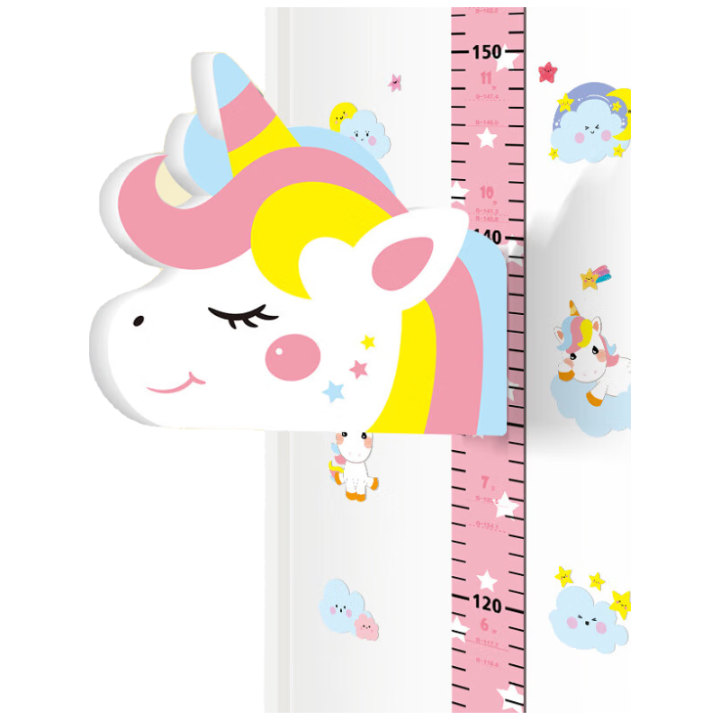 Modouyu 3D Cartoon Height Chart, Living Room Baby Height Sticker, Removable Decorative Wall Sticker, 8564
