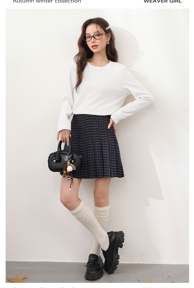 MJ STYLE Thin Fleece Lined Base Shirt for Women 2026 Autumn Winter New Plush Warm Antibacterial Loose Long Sleeve T-Shirt Top 3