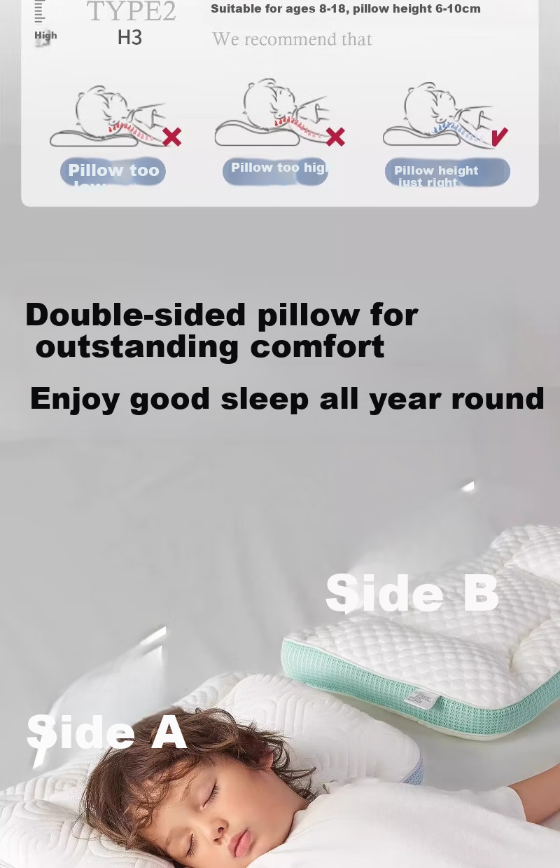 Scoornest Children's Pillow for Ages 1-3 And Above, Baby Pillow for Kindergarten And Elementary School Students, Suitable for Summer And All Seasons 18