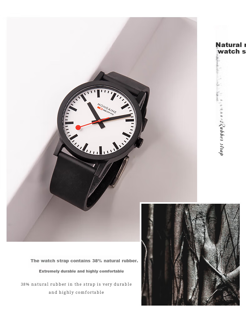 Mondaine Swiss Imported Genuine Quartz Casual Men's Watch, Qixi Festival And Father's Day Gift, MS1.41110.RB 4
