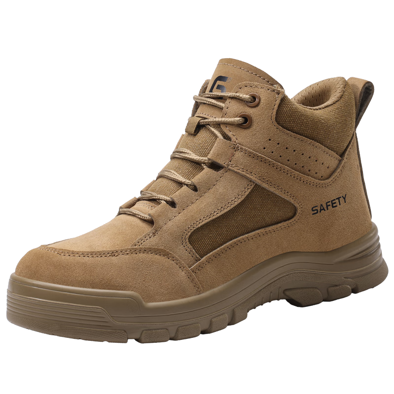 GUYISA Men's Winter High-Top Insulated Electrician Safety Work Shoes, Anti-Smash, Anti-Puncture, Plastic Toe Cap, Model 5115GKV, Size 40