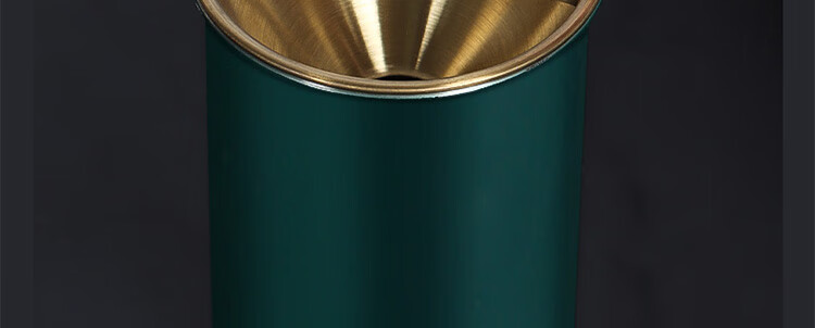 Jidukongjian Thickened Windproof And Ash-Proof Stainless Steel Ashtray, Home Office Desk Decoration, Dark Gree 16