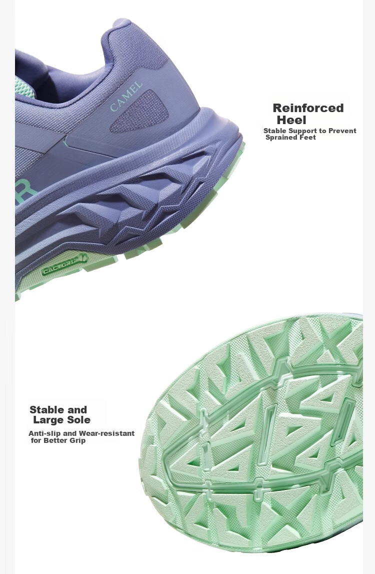 CAMEL Cloud Shadow Hiking Shoes for Women, Spring And Summer Non-Slip Men's Outdoor Sports Trail Thick-Soled Trekking Shoes F14B026004 9