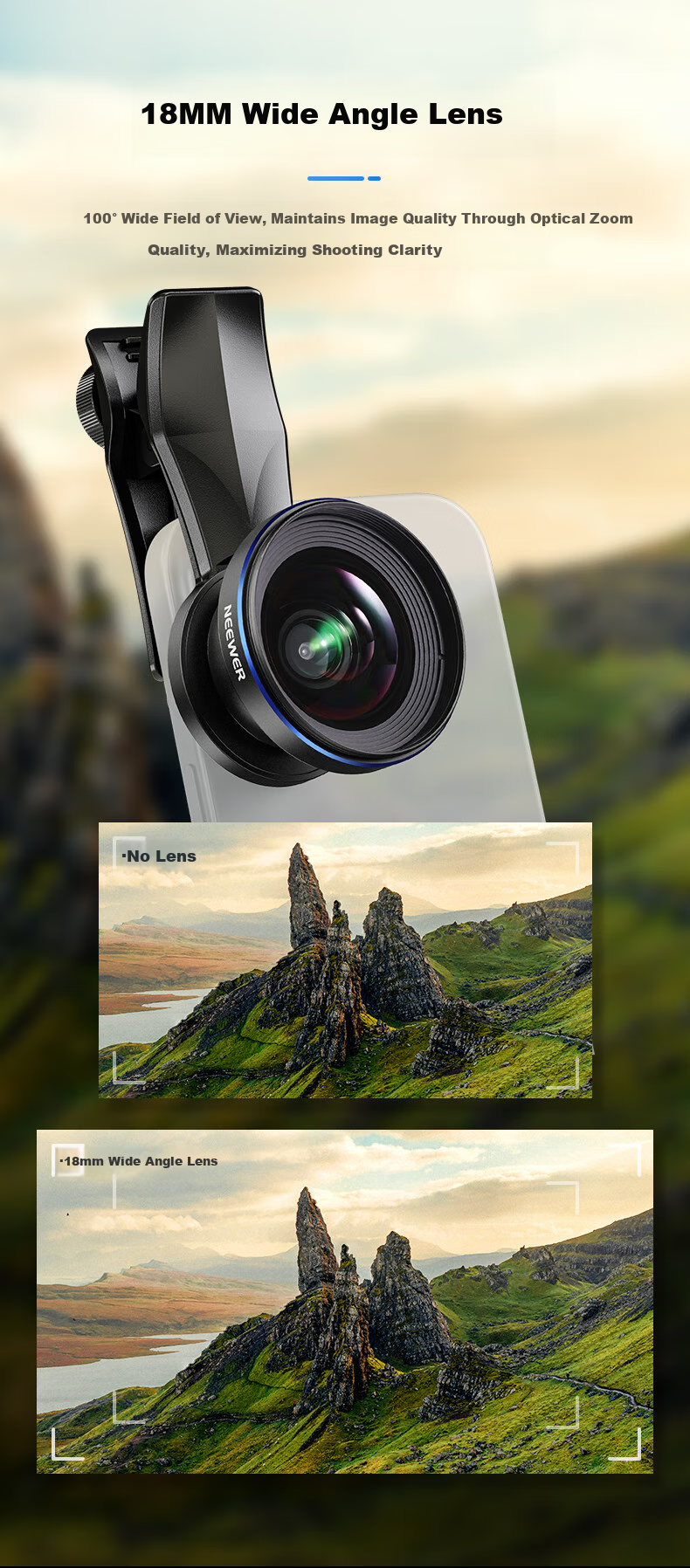 NEEWER Smartphone Lens, 7x Telephoto Master-Level Phone Camera, High-Definition Professional Shooting, Compatible with Apple 18 Pro And Huawei, Universal External DSLR-Level Concert Macro Photography Tool 14
