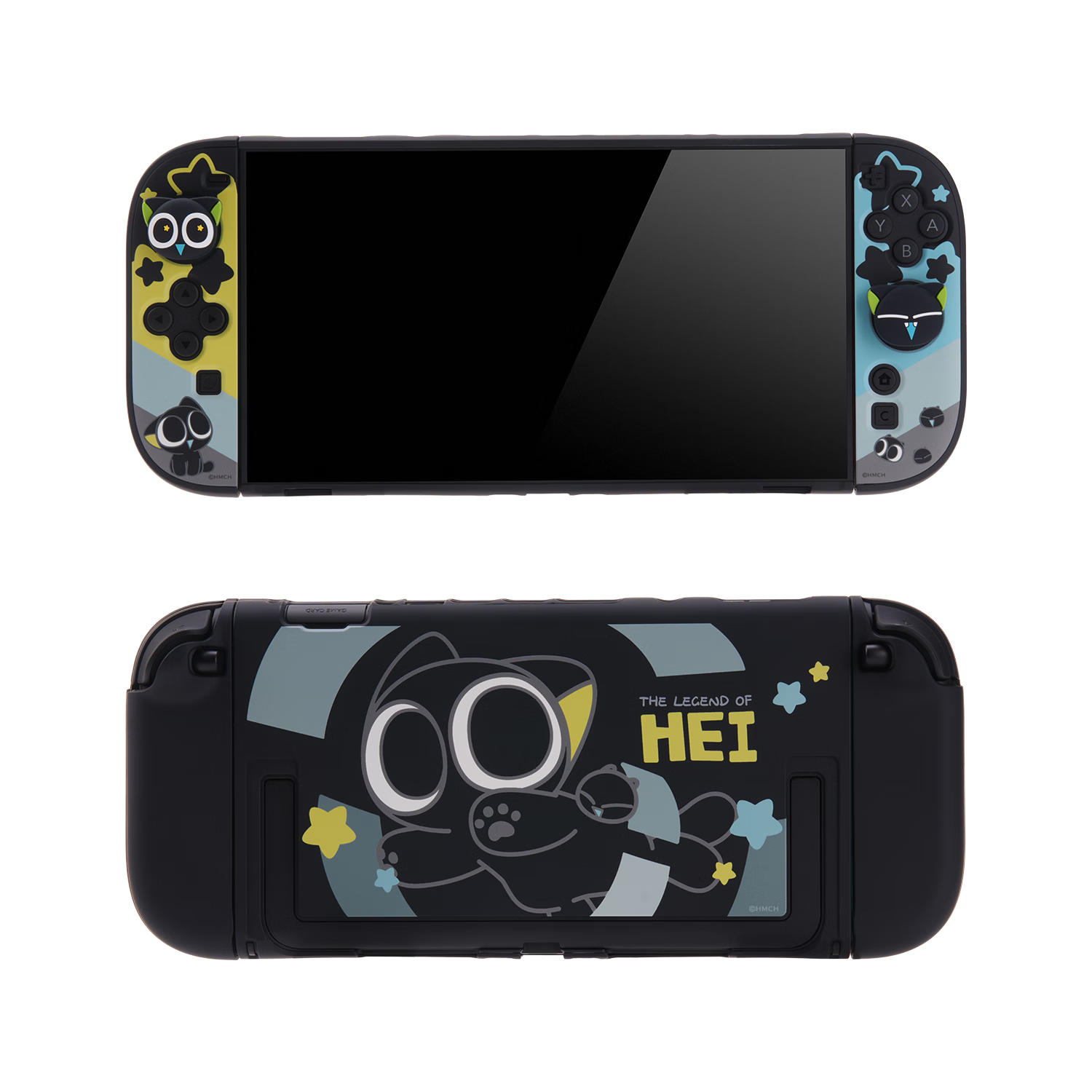 Jixiang Nintendo Switch 2 Protective Case, NS2 Luo Xiaohedi Protective Case, Detachable Original Stand Hard Shell, Shockproof Portable Cute Cartoon Switch 2 Generation Game Console Accessory Case