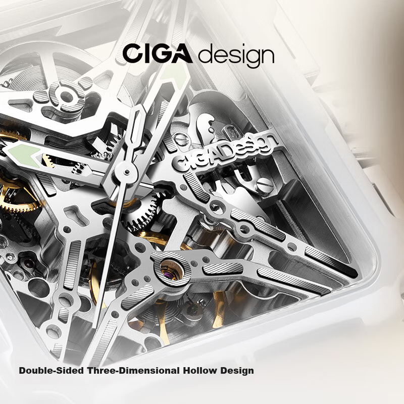CIGA Design Jingjia Fengmang Series Mechanical Wristwatch, Trendy Ceramic Version, Jimei·Jiao Co-Branded Watch, Birthday Gift