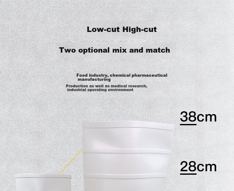 LONGLAST (LONG LAST) Extra White Oil-Resistant Boots, High-Top Non-Slip Waterproof Shoes, Rain Boots, Acid And Alkali Resistant Chef Food Hygiene Boots for Men And Women, Size 41 6